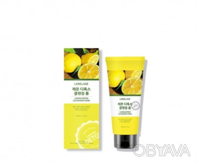 Лимонная пенка Lebelage Lemon Detox Cleansing Foam от южнокорейского бренда с ли. . фото 1
