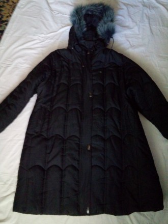 Продам пальто на большие бедра 156 см, длина 100 см.грудь 136 см.Мех натуральный. . фото 2