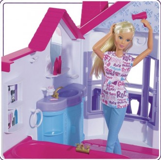 Прекрасный двухэтажный дом для куклы Штеффи! 

Здесь есть все, что необходимо . . фото 9