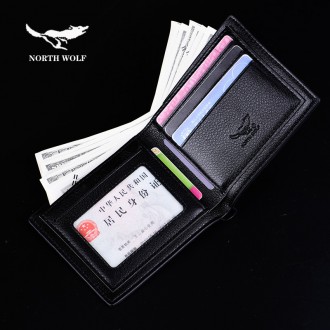 Классический мужской кошелек от бренда NORTH WOLF.
Структура кошелька: 5 карман. . фото 6