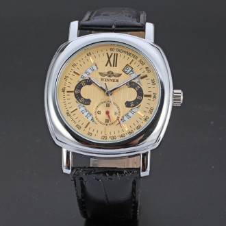 Стильные, оригинальные механические часы от ТМ WINNER.

Код товара: 10140

О. . фото 3