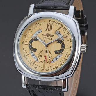 Стильные, оригинальные механические часы от ТМ WINNER.

Код товара: 10140

О. . фото 2