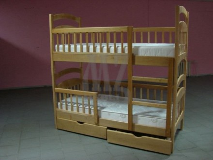 Двухъярусная  кровать Карина-люкс 
Размеры: 2000*900 мм. 
Спал. место: 1900*80. . фото 4