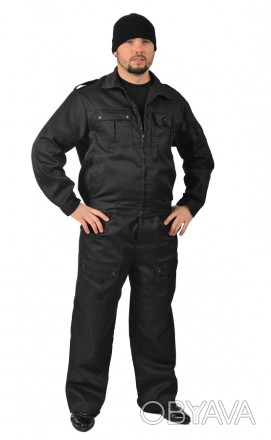 Костюм «Альфа» - курточка и брюки черного цвета. Курточка с удобной застежкой на. . фото 1