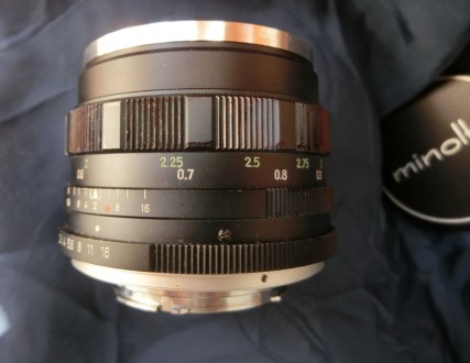 Minolta PF 58 mm f/ 1.4 - светосильный объектив для 35мм пленочных зеркальных фо. . фото 7