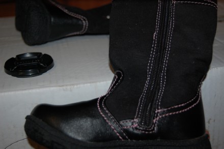 Стильные теплые демисезонные ботиночки для девочки STUPS 
Размер: 24 (15.5-16см. . фото 5