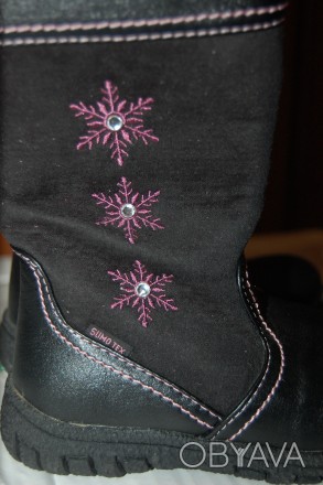 Стильные теплые демисезонные ботиночки для девочки STUPS 
Размер: 24 (15.5-16см. . фото 1