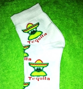 Носки с приколами Текила Tequila 
Цвета белые ,чёрные и серые
Размер: 41-45 (р. . фото 5