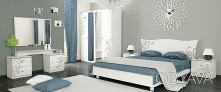 Спальня Богема продукується в 3-х кольорах: глянець білий, глянець чорний, вишня. . фото 1