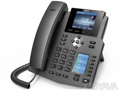Fanvil X4 - телефон бизнес класса с 2 цветными экранами. Основной экран с диагон. . фото 1