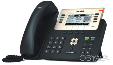 Yealink SIP-T27G - sip-телефон бизнес-класса на 6 линий с большим экраном и прог. . фото 1