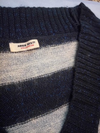 Удлиненный уютный свитер Miss Sixty
Серая-меланжевая полоса с мохером и красивы. . фото 3