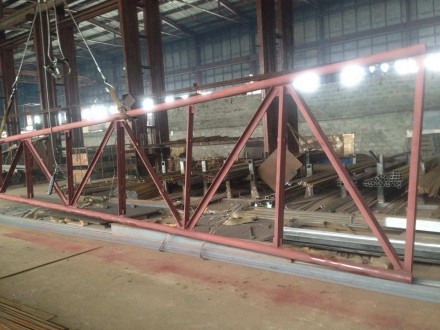 Продам Новые Фермы металлические, односкатные  длиной 12м высота конька 2м, 350к. . фото 3