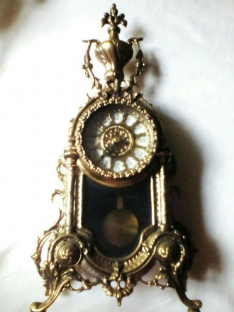 Часы каминные с маятником из бронзы производства Германии. Очень красивого дизай. . фото 7