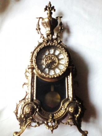 Часы каминные с маятником из бронзы производства Германии. Очень красивого дизай. . фото 8