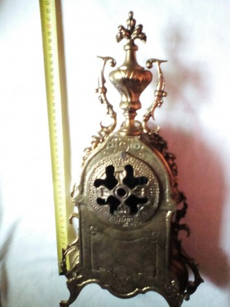 Часы каминные с маятником из бронзы производства Германии. Очень красивого дизай. . фото 3