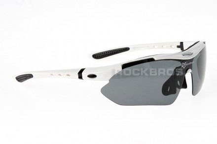 Спортивные очки Rockbros, одна из линз полязированная. Весь комплект упакован в . . фото 7