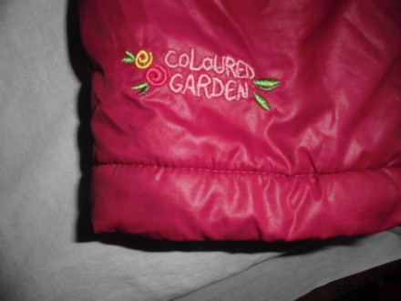 Комбинезон-штаны Coloured Garden болонья, теплые, б\у, состояние отличное,  рост. . фото 3