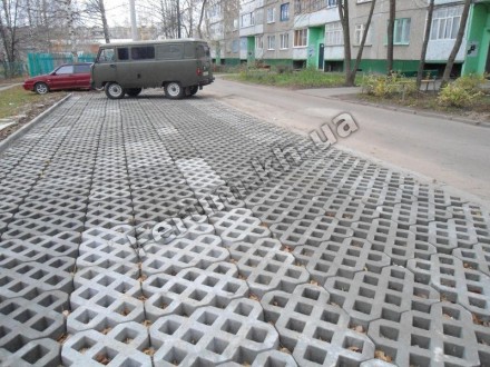 Плитка газонная (решетка, экология) - это плитка используется на автомобильных п. . фото 5