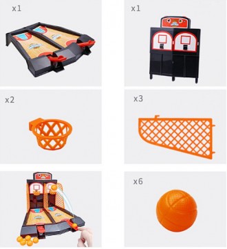Игрушка мини Баскетбольное поле на двоих игроков Desktop Basketball Game Детские. . фото 5