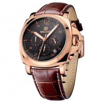 Стильные брендовые часы от ТМ MEGIR.

* бренд: MEGIR;
* форма корпуса: кругла. . фото 2