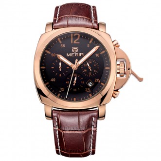Стильные брендовые часы от ТМ MEGIR.

* бренд: MEGIR;
* форма корпуса: кругла. . фото 3