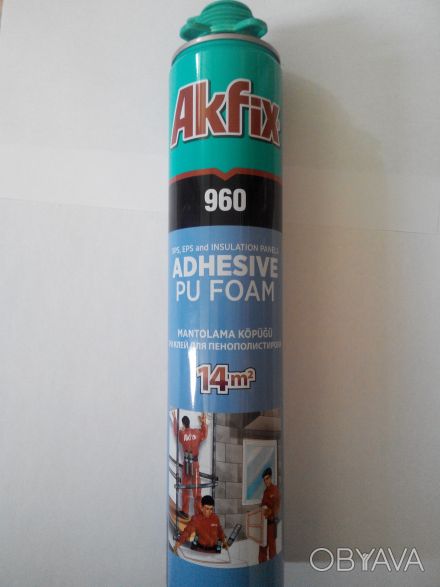AKFIX 960 представляет собой однокомпонентную полиуретановую клейкую пену, для к. . фото 1