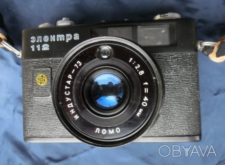 Эле́ктра-112 — советский малоформатный автоматический дальномерный фотоаппарат п. . фото 1
