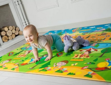 Предлагаем вашему вниманию детские развивающие мягкие двусторонние коврики : "Па. . фото 3