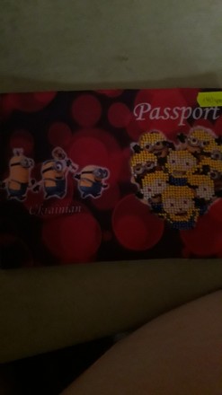 Обложка для паспорта с вышивкой чешским бисером. Стильно и и красиво. Отличный п. . фото 12