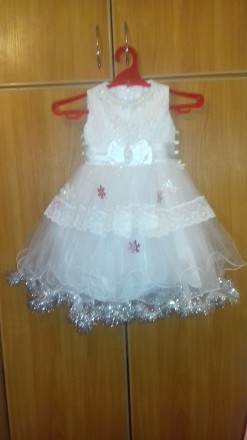 Продам нарядное платье )Готовое под образ снежинки(снежинки  с платья можна снят. . фото 3