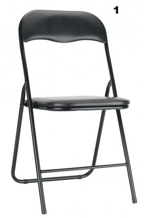 Продам складні стільці: в сірому та чорному кольорі
Матеріал:	ППУ, МДФ, Метал, . . фото 3