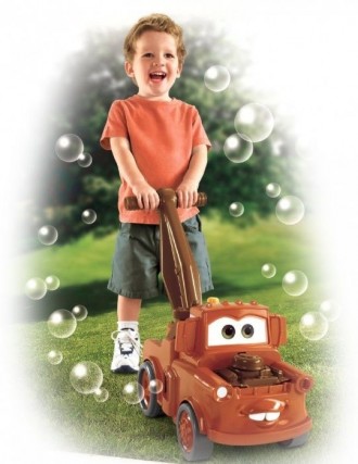 Disney Pixar Cars 2 Bubble Mater Машина каталка, пускает пузыри. Состояние хорош. . фото 6