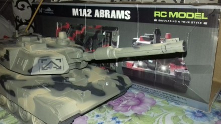Игрушка радиоуправляемый танк(ABRAMS) в подарок мальчику от 6 лет.Танк работает . . фото 3