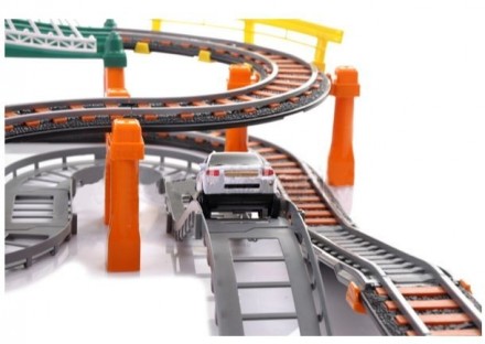 Новый интерактивный игровой набор 2в1! Железная дорога с мостом+автодром, со зву. . фото 4