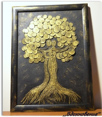 Продам картину (денежное дерево) изготовленную в стиле пейп-арт. Это чудесный по. . фото 6