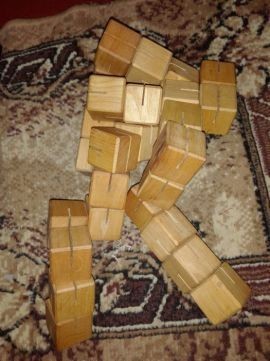 Дерев'яна головоломка куб .Цікава розвиваюча іграшка.. . фото 4