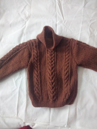Нарядный вязанный  очень тепленький свитерок для мальчика от1,5 до 3х лет,выполн. . фото 3