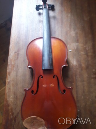 Немецкая скрипка полумастеровая (ручная работа заводской сборки), 55 лет, звук а. . фото 1
