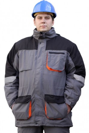 Утепленная рабочая куртка Эмертон 

Ткань: Дюспо, полиэстер - 100%
Утеплитель. . фото 2