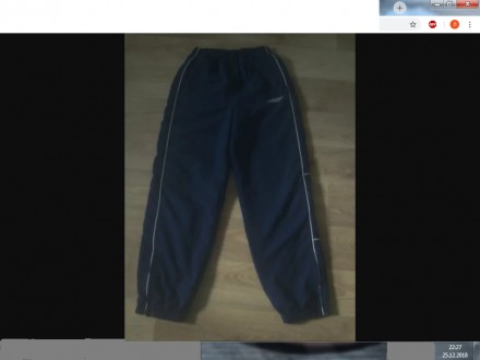 Продам спорт. штаны темно-синего цв., UMBRO, рост 152 см. Верх на резинке, низ ш. . фото 2