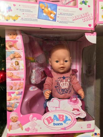 Интерактивная кукла Baby Born может есть, пить, ходить в туалет, плакать, а так . . фото 3