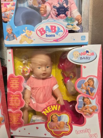 Интерактивная кукла Baby Born может есть, пить, ходить в туалет, плакать, а так . . фото 6