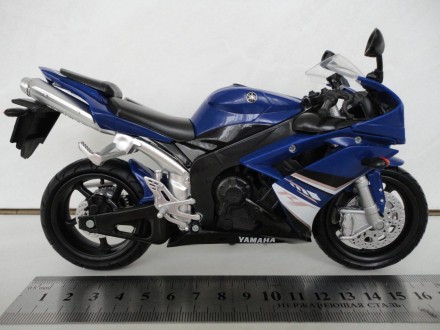 Продам модель мотоцикл 1:12 Yamaha R1 2008 від NewRay . Ціна 350грн.

Розміри . . фото 3