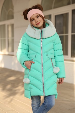 Зимняя куртка для девочки Ясмин Новая зимняя коллекция 2018/2019   NUI VERY!

. . фото 3
