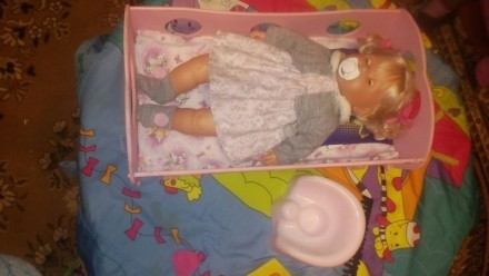 Очень красивая куколка, 43 см. Испанская кукла Лоренс. Куколка мягкотелая, со зв. . фото 6