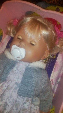 Очень красивая куколка, 43 см. Испанская кукла Лоренс. Куколка мягкотелая, со зв. . фото 4