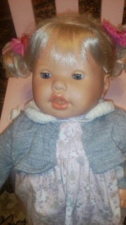 Очень красивая куколка, 43 см. Испанская кукла Лоренс. Куколка мягкотелая, со зв. . фото 5