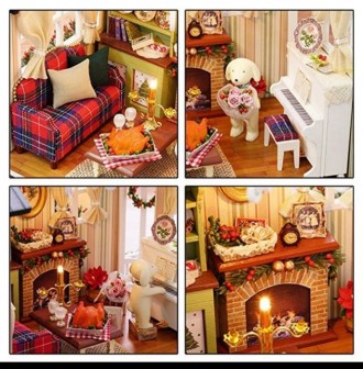 Миниатюрный кукольный дом. Прекрасный подарок и для ребенка и для взрослого. Дом. . фото 3