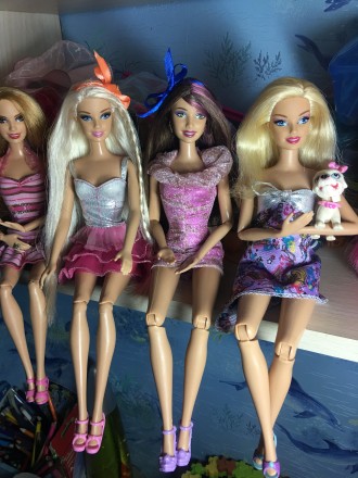Куколка Барби Mattel, цена за 1. Куклы продаются в одежде, как на фото. Брюнетка. . фото 5